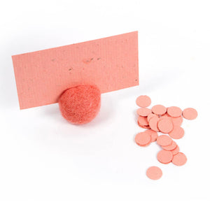Wildflower Seed Place Cards - Coral