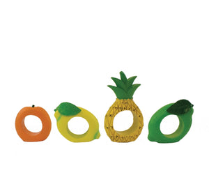 Citrus Napkin Ring Set