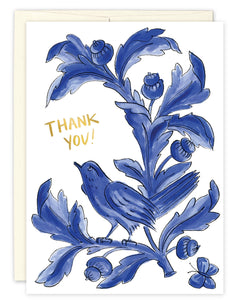Blue Bird Thank You Card