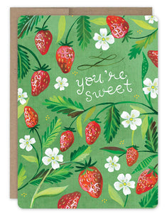 Strawberry Patch Birthday Card