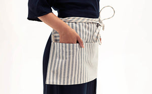 Striped Half Apron